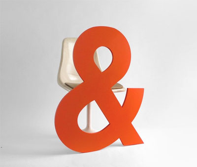 Foto: Hindsvik Borad wodden Ampersand Orange Hindsvik Borad wodden Ampersand Orange